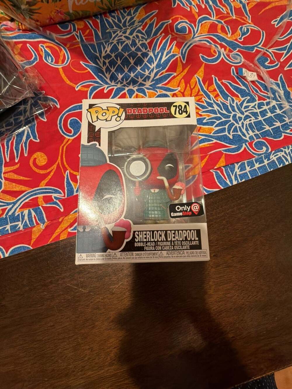Funko Pop! Marvel Sherlock Deadpool #784 Vinyl Bobble-Head GameStop Exclusive